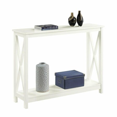 CONVENIENCE CONCEPTS Oxford Console Table with Shelf Ivory 203099IV